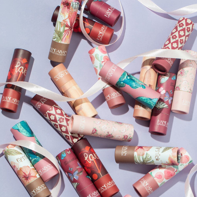 HANDAIYAN Floral Print Soft Velvet Lipstick handaiyan