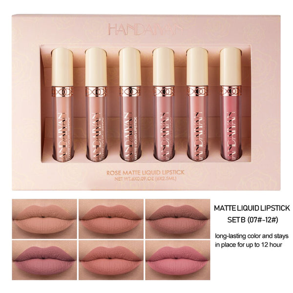 HANDAIYAN Nude Velvet Lip Gloss Makeup Set handaiyan B
