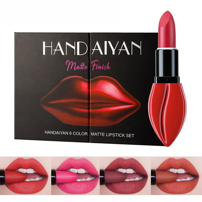 HANDAIYAN Big Mouth Nude Waterproof Long-Lasting Lip Stick handaiyan