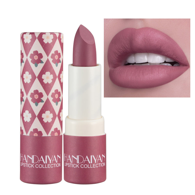HANDAIYAN Floral Print Soft Velvet Lipstick handaiyan 65506