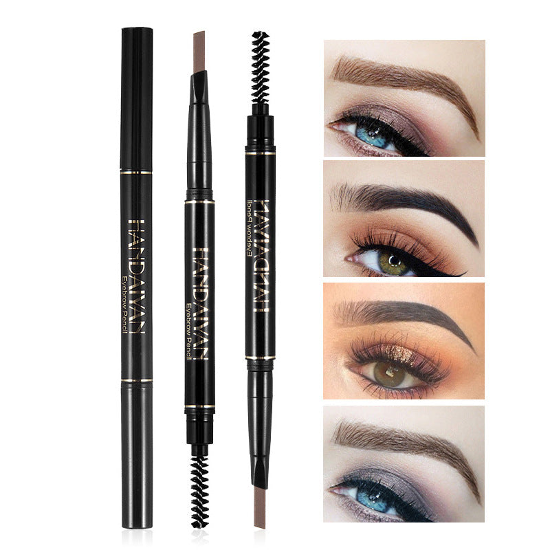 HANDAIYAN Waterproof Two-Headed Eyebrow Pencil with Brush handaiyan