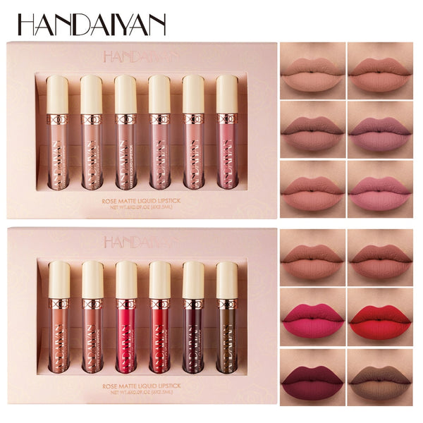 HANDAIYAN Matt Nude Velvet Lip Gloss handaiyan