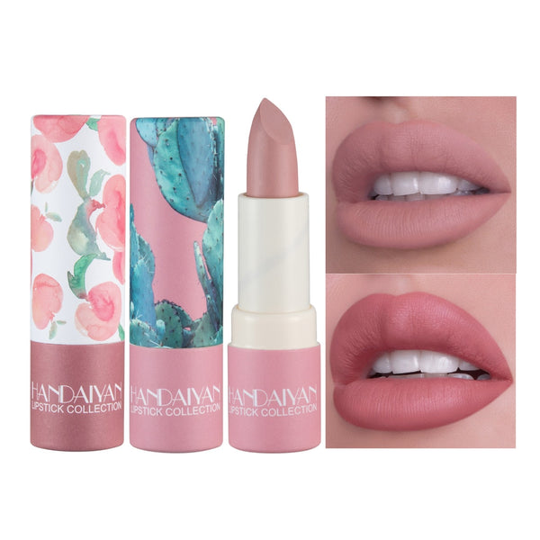 HANDAIYAN Floral Print Soft Velvet Lipstick handaiyan